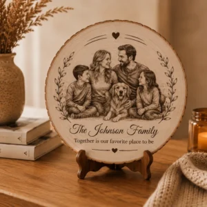 Personalized Photo Wood Sign – Meaningful Rustic Gift